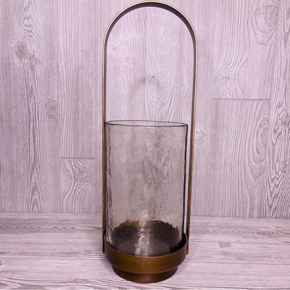 Heavy metal lantern decoration garden decor glass insert planter candel holder - Picture 1 of 4